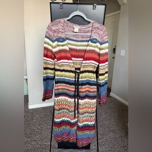 Relais Knitware Vibrant Striped Cardigan